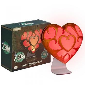 Lámpara Infantil Contenedor de Corazón Paladone - 25 cm, Modo Doble Luz, Oficial de Nintendo
