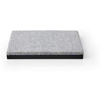 Nedis - Cargador Inalámbrico de Tela - 2,0 A - 10 W - Diseño Portátil - Gris