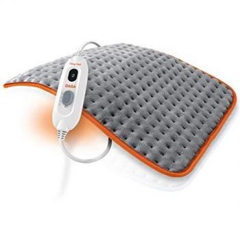 Daga Almohadilla eléctrica FLEXY-HEAT COLORS 2, Microfibra Ultrasuave, Gris y Naranja, 45 x 35 cm