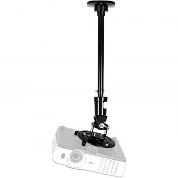Duronic PB02XL Soporte para Proyector de Techo y Pared |Universal y Articulado |Palo Extensible | Soporta Carga de Máx 10 kg | Color Negro Ideal para Cine en Casa Videojuegos Presentaciones