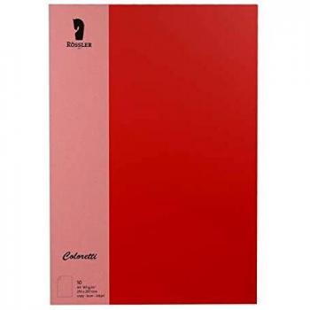Papel de Carta Coloretti A4 165g/m², Color Mohn, Paquete de 10 Hojas
