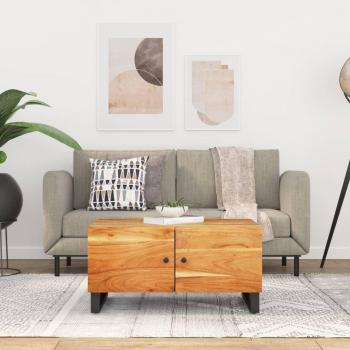 vidaXL Coffee Table 80x50x40 cm Solid Wood Acacia & Engineered Wood