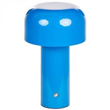 Lámpara de mesa moderna sin cables de hierro azul para interiores y exteriores Besos