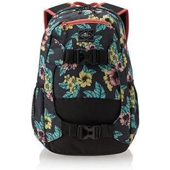 O 'Neill Unisex Mochila AC Boarder Varios colores Black Aop Green Talla:18 x 33 x 49 cm, 30 Liter