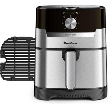Freidora de aire Moulinex Easy Fry & Grill EZ501D10, 2 en 1, 1400 W, 4.2 L, temperatura máxima de 200 °C, 16 funciones de cocción, temporizador y