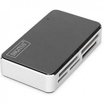 DIGITUS DA-70322-1 All-in-One Lector de Tarjetas USB 2.0 Negro/Plateado
