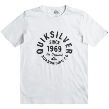 Quiksilver - Camiseta Blanca para Niño - Circled Script