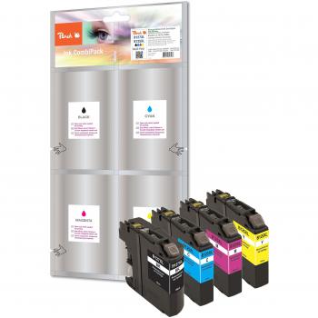 Multipack de Tinta Peach Compatible con Brother LC-125XL y LC-127XL (Negro, Cian, Magenta, Amarillo)