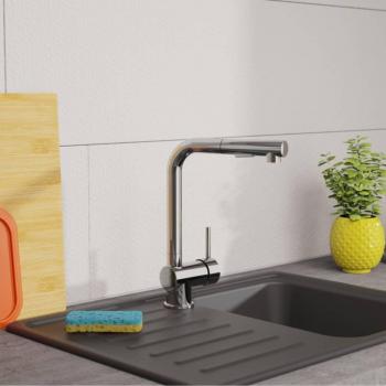 Grifo monomando de cocina con caño extraíble COOL cromado