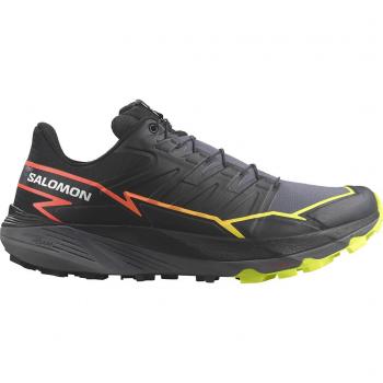 Zapatillas de trail running Salomon Thundercross para hombre, color negro, talla 40 2/3, características: diseño ligero y transpirable, suela con gran agarre en terrenos irregulares, sistema de ajuste rápido