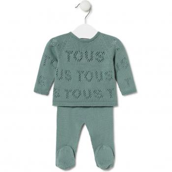 Tous - Conjunto de bebé con jersey calado y polaina