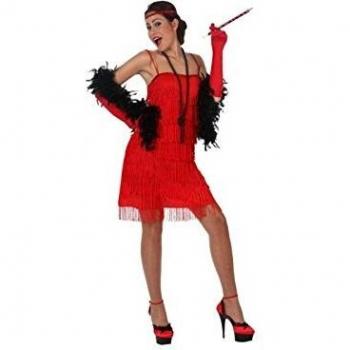 Atosa-97074 Disfraz Charleston, color rojo, M-L