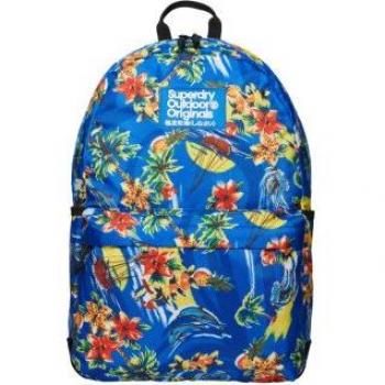 Mochila estampada Montana azul Superdry para mujer con diseño exclusivo