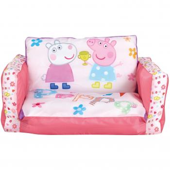 SOFÁ INFANTIL PEPPA PIG 2 EN 1. SOFÁ Y TUMBONA HINCHABLE. 286PIP04E