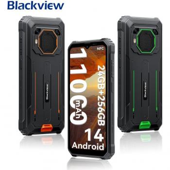 Smartphone Rugged Blackview BV6200 Plus 8GB RAM 256GB ROM Android 14 Pantalla de 6.56 Negro