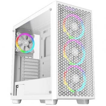 Caja Semitorre ATX XIGMATEK Gaming G Pro Arctic E-ATX con Panel Templado y 4 Ventiladores LED A-RGB Blancos