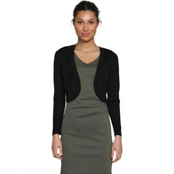 KAFFE Astrid Women's Black Cardigan with Shawl Collar