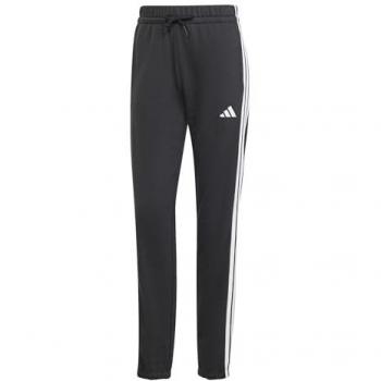 Pantalones Cuffed Essentials 3 Rayas Adidas para Mujer, Negro/Blanco, Talla XS