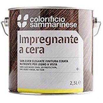 Impregnante a Cera Samolegno 0,750 Lt. Noce Chiaro para Madera de Exteriores