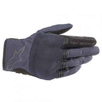 Guantes de Moto Alpinestars Copper Cortos y Ligeros con Protector en los Nudillos, Color Azul/Negro, Talla M