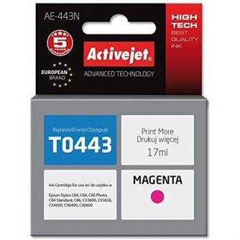 Cartucho de Tinta Compatible Activejet AE-443 Magenta 18 ml con Chip para Epson T0443