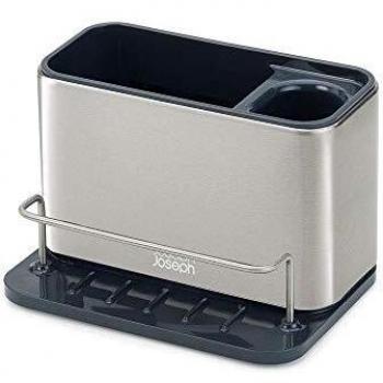Joseph Joseph Surface Organizador para Fregadero, Acero Inoxidable, Plata, 18x12.8x12.5 cm