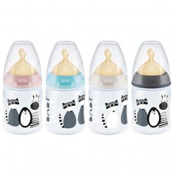 BIBERON NUK FC PP SAFARI 0-6M LECHE 1M 150ML LATEX