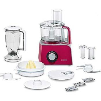 Bosch MCM42024 - Procesador de alimentos con accesorios, 800 W, Color rojo