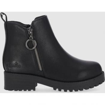 Botines Chika10 Kids New Pony 19 en color negro con cremallera diagonal para niña, material sintético