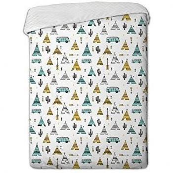 Sisomdos SSD031 - Colcha bouti de cama, multicolor, 200 x 260 cm