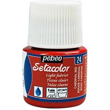Setacolor Tela Clara 45 ml Rojo Cardenal 24