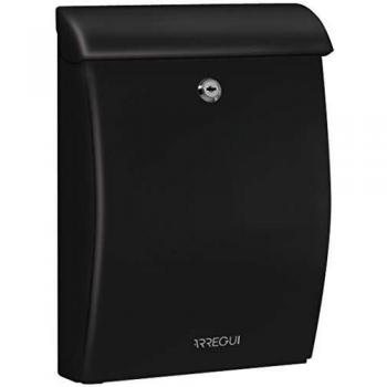 Arregui Mininova E5334 Buzón Individual de Plástico de gran resistencia, Negro, Tamaño M