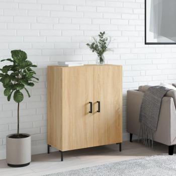 Aparador de madera de ingeniería 69,5x34x90 cm, Mueble de Almacenaje de Salón, Buffet para salón Moderno, Armario Auxiliar, Armario de Almacenamiento en color roble Sonoma Marr
