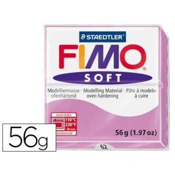 Pasta de modelar blanda Fimo Soft 57 g color violeta claro Staedtler