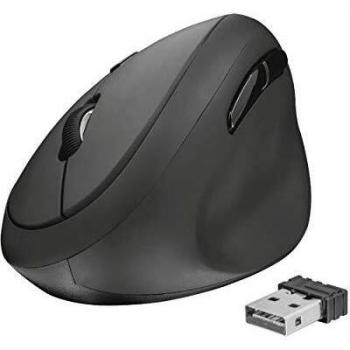 Trust Orbo - Ratón ergonómico inalámbrico, Negro