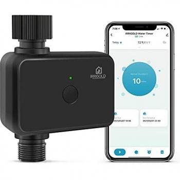 IRRIGOLD Bluetooth Temporizadores para Mangueras Programador Digital Riego Jardín Grifo de Riego Automático Temporizador de Riego Controlador