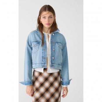 Stradivarius Boxy Fit Blue Denim Jacket M