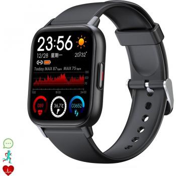 Smartwatch QS16 con termómetro corporal, monitor de tensión y O2