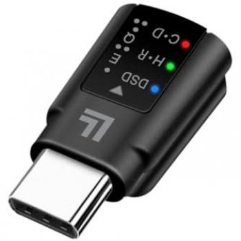 Tarjeta de Sonido Externa USB 2.0 LogiLink UA0424, 32 bits / 384 kHz, SNR 115 dB, Adaptador DAC USB-C a 3.5 mm