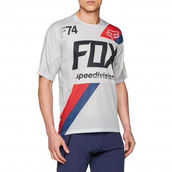 Fox Demo SS Drafter Jersey, Grey, tamaño XL
