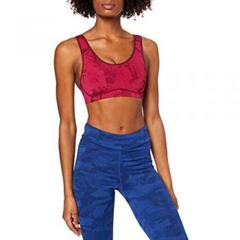Odlo Flex HGH – Sujetador de Deporte para Mujer, Mujer, Flex HGH, Sangria/Allover Print, FR : S-B/C