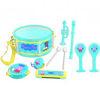 Set de Karaoke Peppa Pig Lexibook - Incluye micrófono, altavoces, conexión Bluetooth, pantalla LCD, efectos de sonido y canciones pregrabadas