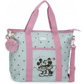 Bolso porta ordenador Minnie Mouse Kisses con pompón decorativo