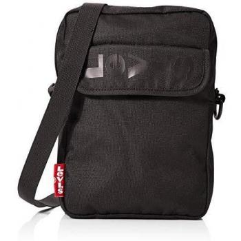 LEVIS FOOTWEAR AND ACCESSORIES - L Series Cross Body 2, Bolso bandolera Hombre, Negro