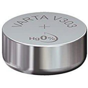 Varta Pila De Óxido De Plata, Pilas De Botón, 303, 1.55V Reloj, Al Por Menor (1-Pack