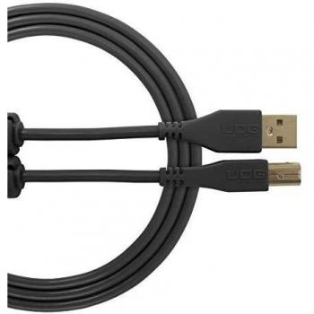 Ultimate USB 2.0 A-B Audio Cable - Black Straight 2m