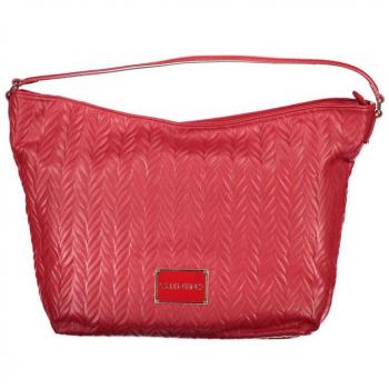 Valentino by Mario Valentino Red Polyethylene Handbag with Adjustable Strap, Female, Size: ONE SIZE
