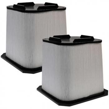 Vhbw - 2x Microfiltro Reemplazo para Purificador de Aire Dustcontrol 42940 - Filtro de Aire Negro Blanco