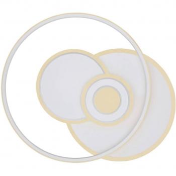 Plafoniera LED Roderick, blanca, 54 cm, acrílico, CCT