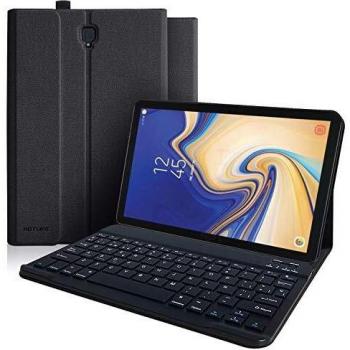 Funda con Teclado Samsung Galaxy Tab S4, Funda para Samsung Tab S4 10.5 2018 Modelo SM-T830/T835/T837 con Teclado Español